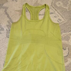 Lululemon Athletica Chartreuse Swiftly Tech Tank Top size 8